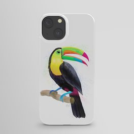 Watercolor Toucan Bird iPhone Case