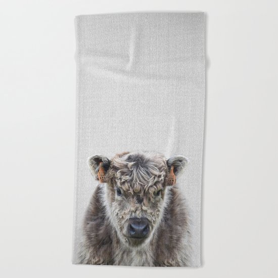 Fluffy Cow - Colorful Beach Towel