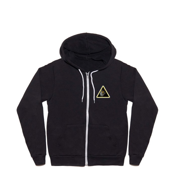 Illuminati Universe Cat  Full Zip Hoodie