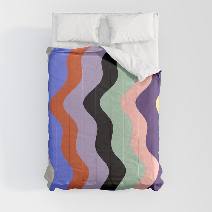 Waves Stripe - Multi Comforter