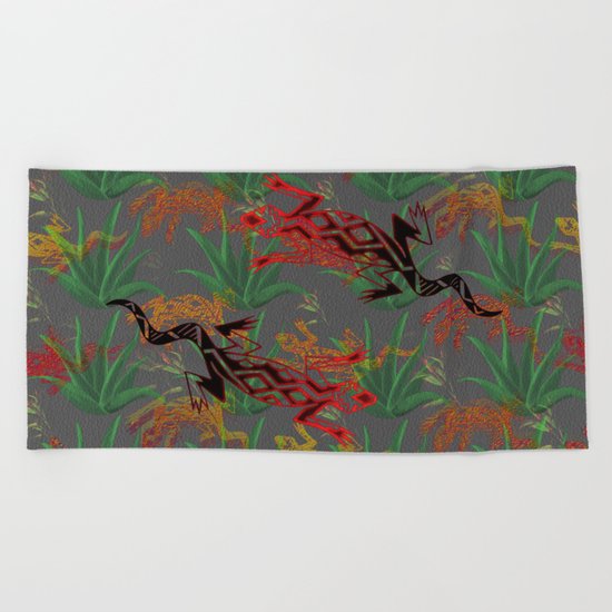 Desert Pattern Beach Towel