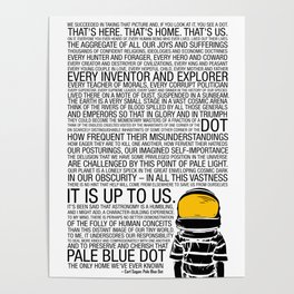 Pale Blue Dot: Carl Sagan Poster