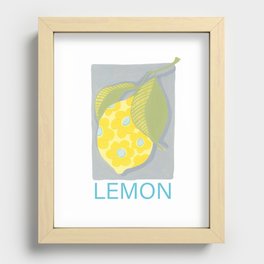 Happy Lemon Recessed Framed Print