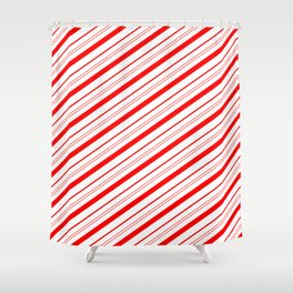 Candy Cane Stripes Shower Curtain