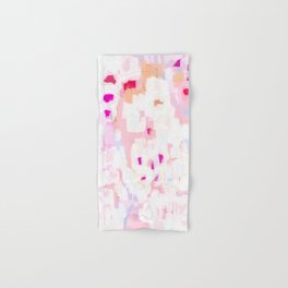 Netta - abstract painting pink pastel bright happy modern home office dorm college decor Hand & Bath Towel