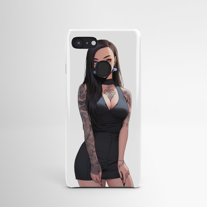 Gothic beauty pin-up illustration Android Case