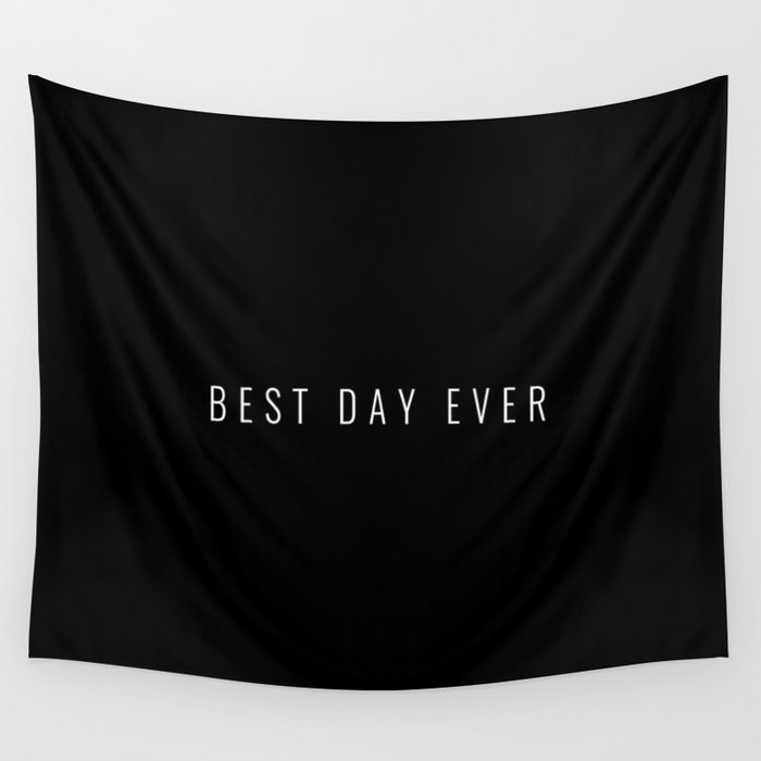 Best Day Ever Wedding Wall Tapestry