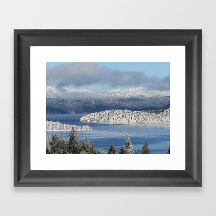 Winter landscape Framed Art Print