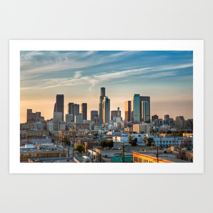 LA Skyline Art Print