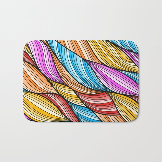 Colorful Fur Bath Mat