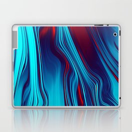 Teal With Red, Streaming Laptop Skin