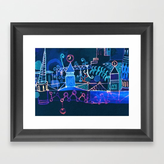 magic city Framed Art Print