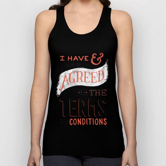 Terms and Conditions Unisex Tank Top