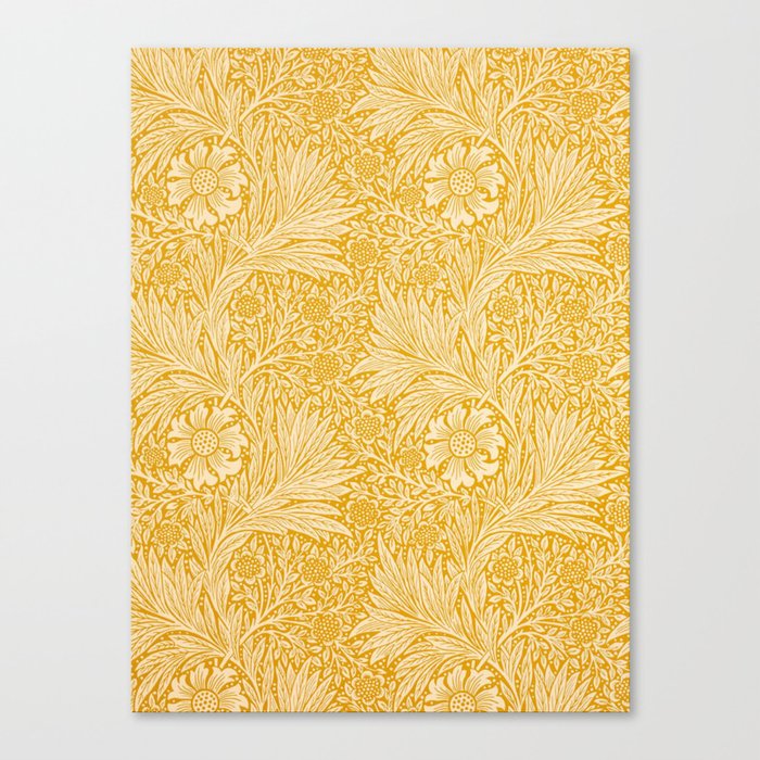 William Morris Marigold Golden Yellow Canvas Print
