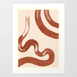 Abstract line art 129 Art Print