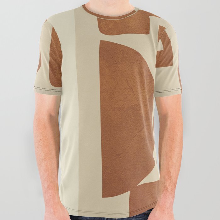 Modern Shape Abstraction 02 All Over Graphic Tee