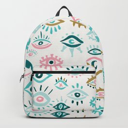 Mystic Eyes – Turquoise & Pink Backpack