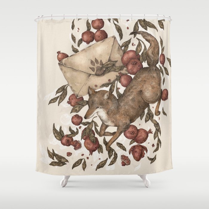 Coyote Love Letters Shower Curtain