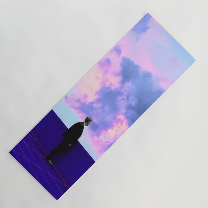 I am Lonely as a Cloud Yoga Mat by Aesthetic Vaporwave