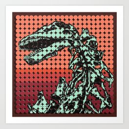 Apatosaurus Skeleton Art Print