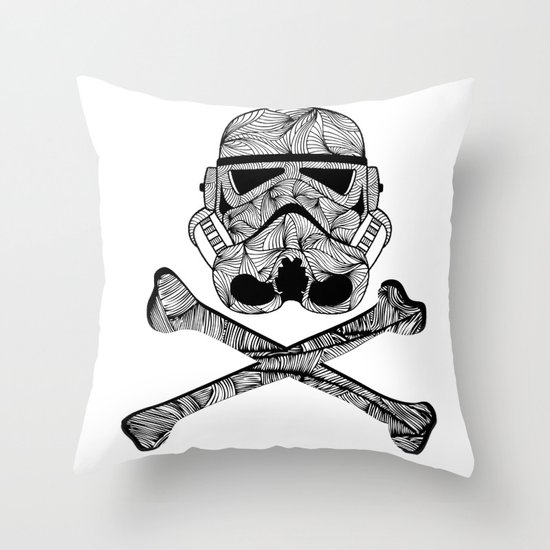 Skulltrooper Throw Pillow