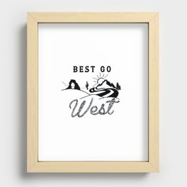 BestGoWest Recessed Framed Print