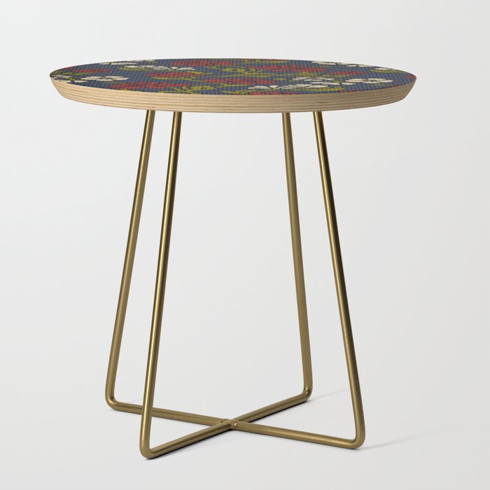 Vintage Style Victorian Fl Upholstery Fabric Side Table By Danadudesign