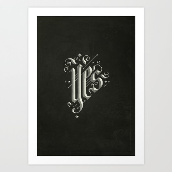 Yes Art Print