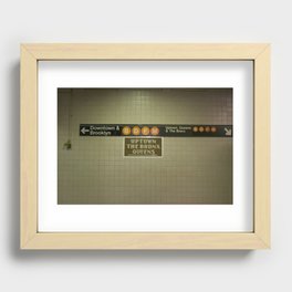 Downtown or Uptown? SOLD! Recessed Framed Print