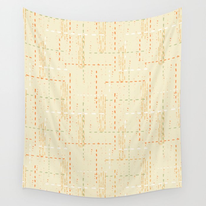 Lines and Spots Pattern Wall Tapestry