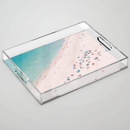 Beach Bliss - Aerial Beach photography by Ingrid Beddoes Acrylic Tray