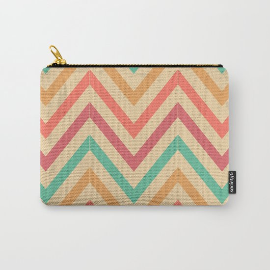Zig zag vintage Carry-All Pouch