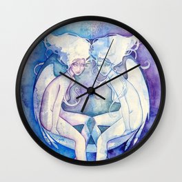 Goddess of Gemini - An Air Element Wall Clock