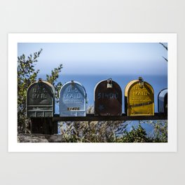 Mailbox Big Sur Mk I Art Print