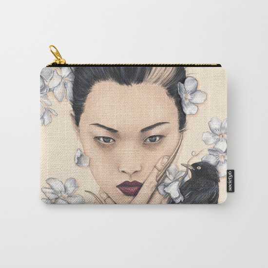 White Oleander Carry-All Pouch