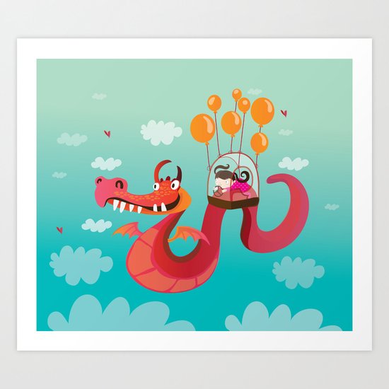 Dragona Art Print