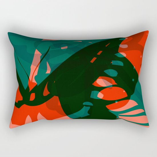 Abstract Butterflies 04 Rectangular Pillow