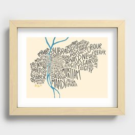 Chaotic Cairo Recessed Framed Print