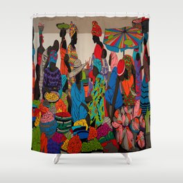 African market 3 Shower Curtain