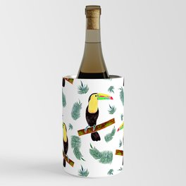 Jungle Toucan Watercolor Wine Chiller