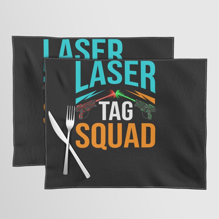 Laser Tag Game Outdoor Indoor Player Placemat
