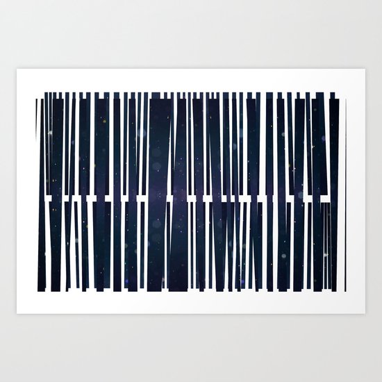 Coded Collage Art Print