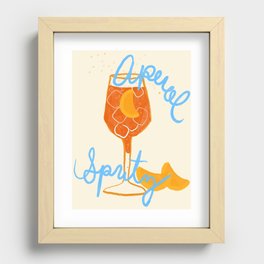 Aperol Spritz Recessed Framed Print