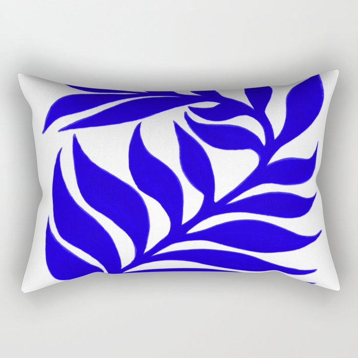 blue_leaf_7 Rectangular Pillow