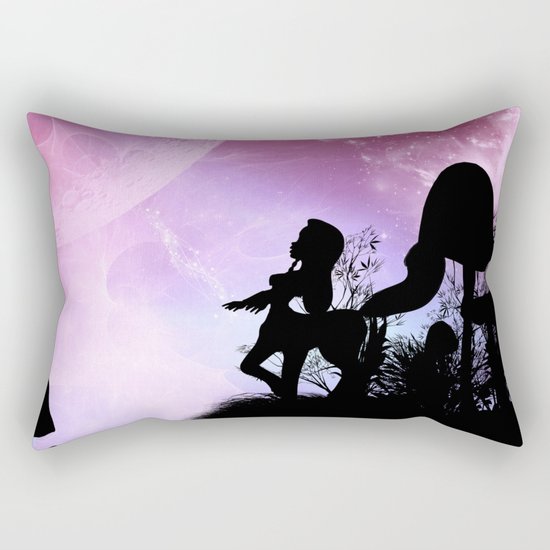 Cute centaurs silhouette Rectangular Pillow