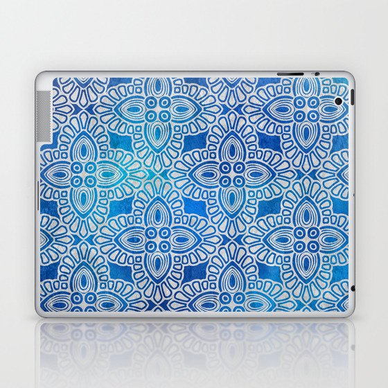 Indigo pattern 0007 Laptop & iPad Skin