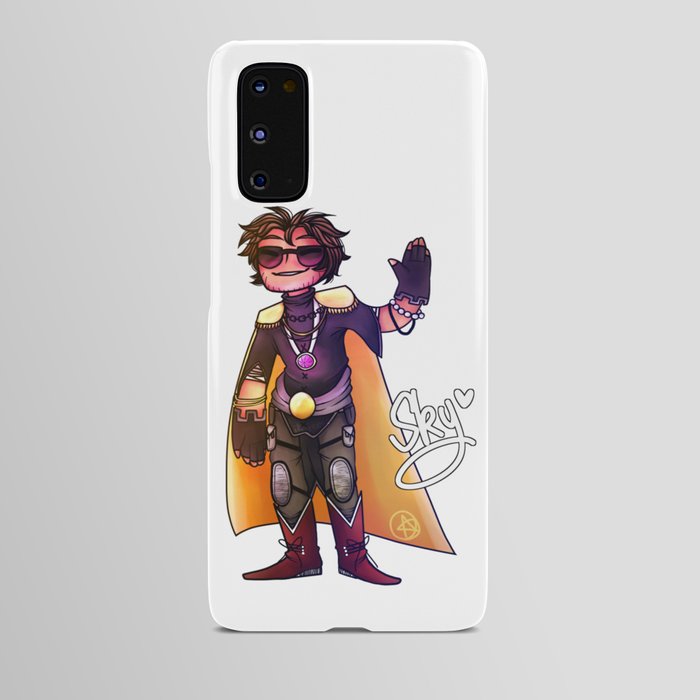 lil skies cartoon Android Case