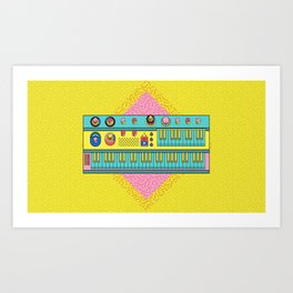 Psychedelic synth Art Print