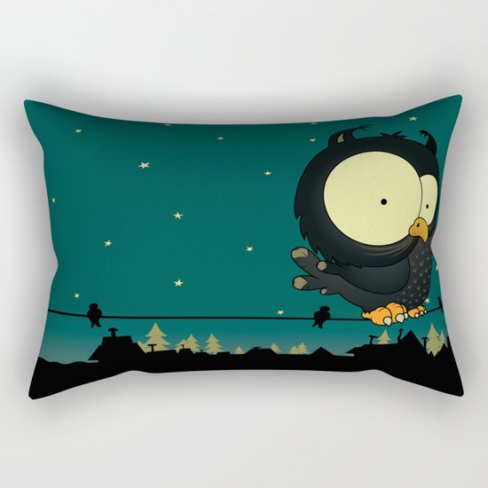Little owl Rectangular Pillow