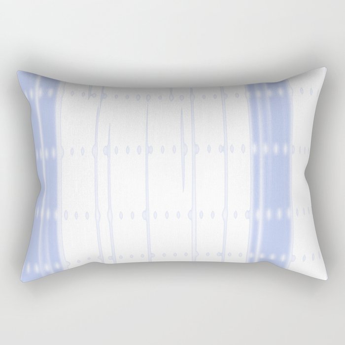 Very Peri White Stripes  Rectangular Pillow